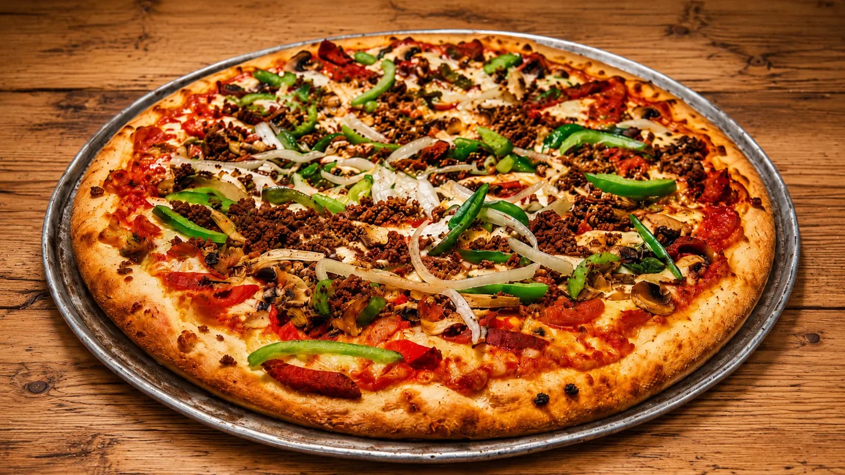 The Palace Special, loaded with meats and vegetables