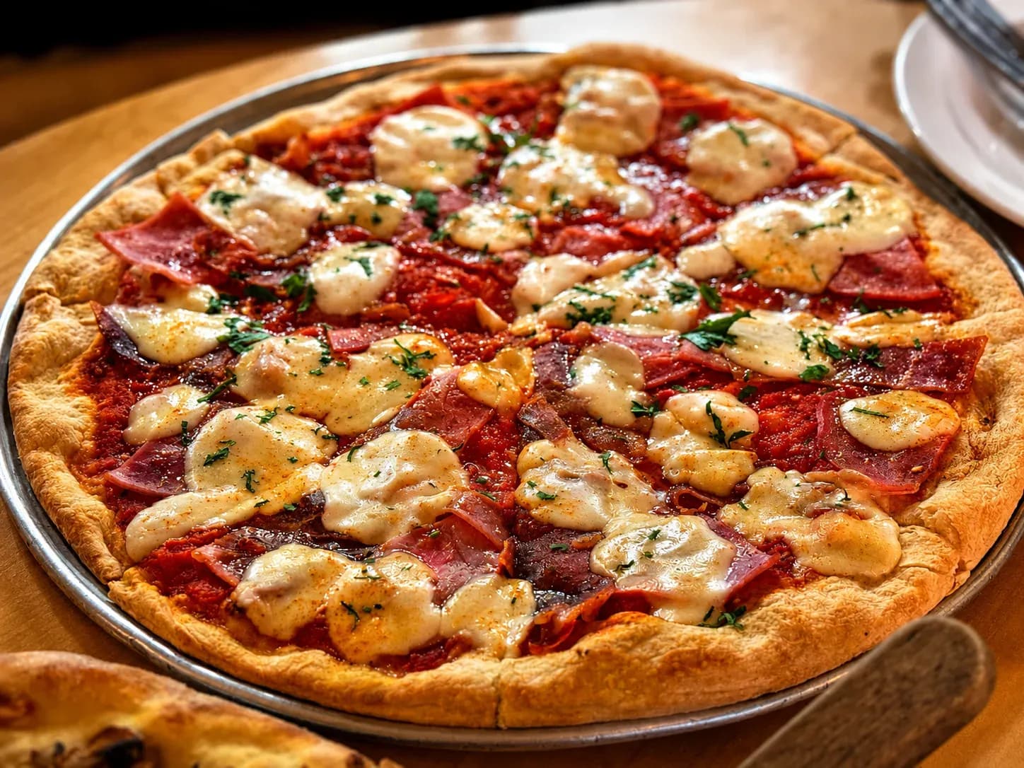 Sal's Deluxe, loaded with prosciutto, capocollo and bocconcini